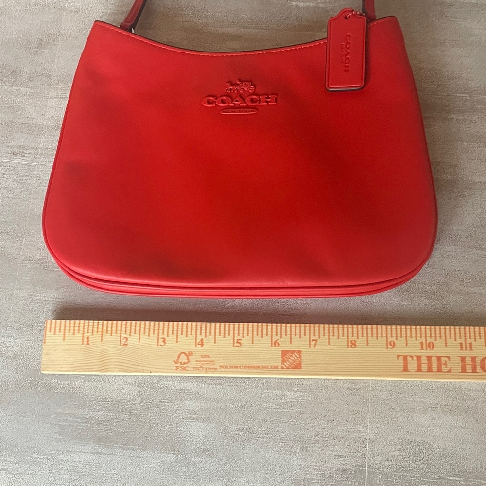 COACH- Poppy Red Shoulder Bag- Penelope- like new - Picture 13 of 14